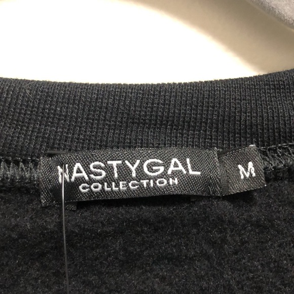 NWT Nasty Gal Alpine Ski Graphic Long Sleeve Oversize Crewneck - Picture 3 of 4